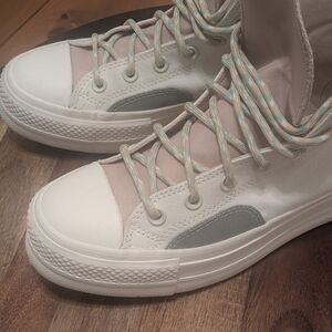 Converse Chuck Taylor All Star High Top With Pastel Colors Cream Sage Women’s 8